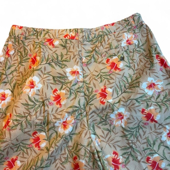 🌺 Vintage 90s White Stag Floral Bermuda Shorts – Vintage Size 14 - Picture 6 of 8